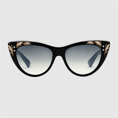 gucci brown cat eye sunglasses|Gucci women's cat eye glasses.